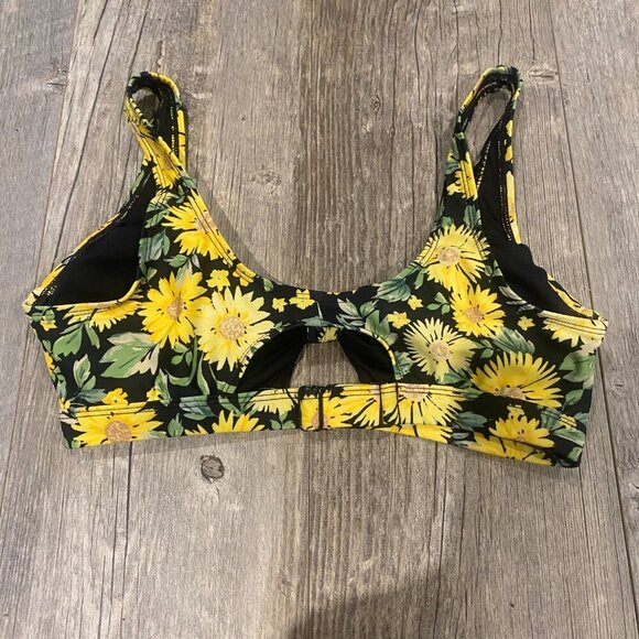 Old Navy Sunflower Print Swimsuit Bikini Top - Picture 3 of 5